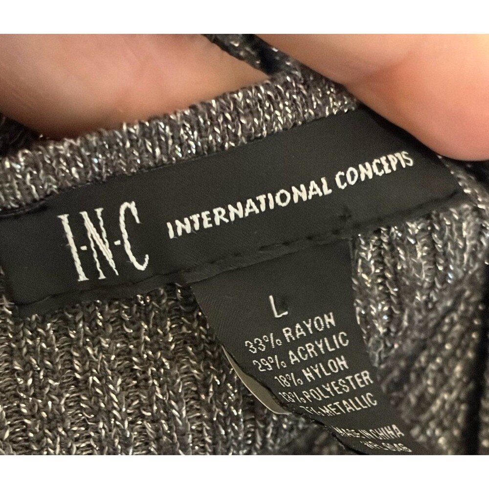 INC Metallic Sweater - L - Picture 3 of 3